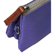 Roka Purple Carnaby Medium Sustainable Canvas Wallet
