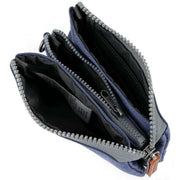 Roka Purple Carnaby Small Recycled Canvas Wallet