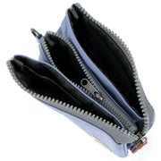 Roka Purple Carnaby Small Recycled Canvas Wallet