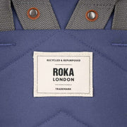 Roka Purple Finchley A Medium Recycled Canvas Backpack