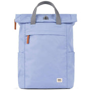 Roka Purple Finchley A Medium Recycled Canvas Backpack