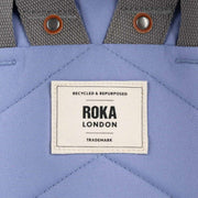 Roka Purple Finchley A Small Recycled Canvas Backpack