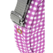 Roka Purple Paddington B Small Gingham Recycled Canvas Crossbody Bag