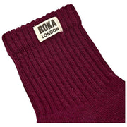 Roka Purple Windsor Solid Crew Socks