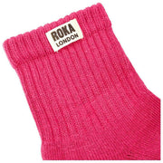 Roka Red Windsor Solid Crew Socks