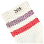 Roka Red Windsor Stripe Crew Socks