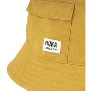 Roka Yellow Bedford Recycled Nylon Bucket Hat