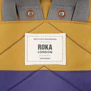 Roka Yellow Canfield B Small Creative Waste Two Tone Recycled Nylon Backpack