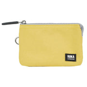 Roka Yellow Carnaby Small Black Label Recycled Canvas Wallet