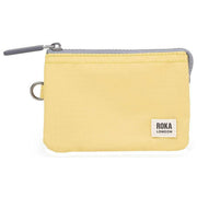 Roka Yellow Carnaby Small Recycled Nylon Ripstop Wallet