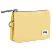 Roka Yellow Carnaby Small Recycled Nylon Ripstop Wallet