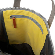 Roka Yellow Finchley A Medium Recycled Canvas Backpack