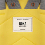 Roka Yellow Finchley A Medium Recycled Canvas Backpack