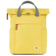 Roka Yellow Finchley A Small Recycled Canvas Backpack