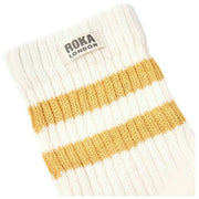 Roka Yellow Windsor Stripe Crew Socks