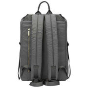 Smith and Canova Grey Flapover Nylon Backpack