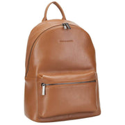 Smith and Canova Tan Smooth Leather Zip Around Backpack