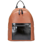 Smith and Canova Tan Two-Tone Zip Around Backpack