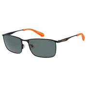 Superdry Black Metal Rim Large Fit Rectangular Sunglasses