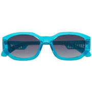 Superdry Blue Geo-Cut Narrow Rectangular Sunglasses
