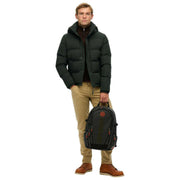 Superdry & Co Black Tarp Embroidered Rucksack