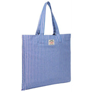 Superdry & Co Blue Oxford Stripe Tote Bag