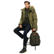 Superdry & Co Green Tarp Embroidered Rucksack