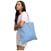 Superdry & Co Navy Oxford Stripe Tote Bag
