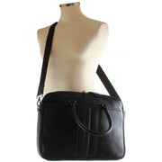 Ted Baker Black Kenriik Striped Document Bag