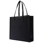 Ted Baker Black Soocon Crosshatch Large Icon Bag