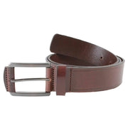 Ted Baker Brown Linded Embossed Leather Belt