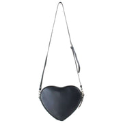 Vivienne Westwood Black Alexa Smooth Heart Crossbody Bag