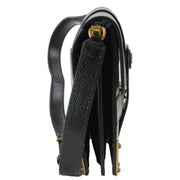 Vivienne Westwood Black Bella Horsebit Medium Flap Bag