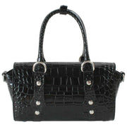 Vivienne Westwood Black Bettina Emboss Croc Mini Crossbody