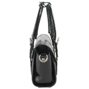 Vivienne Westwood Black Bettina Emboss Croc Mini Crossbody