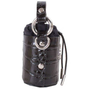 Vivienne Westwood Black Crocodile Mini Daisy Bucket Bag