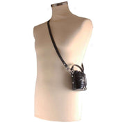 Vivienne Westwood Black Crocodile Mini Daisy Bucket Bag