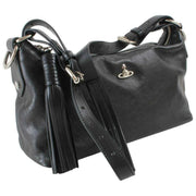 Vivienne Westwood Black Emma Supple Leather Shoulder Bag