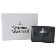 Vivienne Westwood Black Envelope Grain Billfold Purse