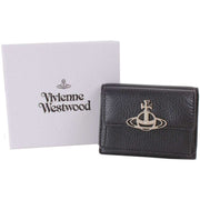 Vivienne Westwood Black Grain Small Flap Purse