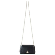 Vivienne Westwood Black Hazel Grain Small Handbag