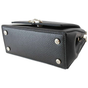 Vivienne Westwood Black Hazel Grain Small Handbag