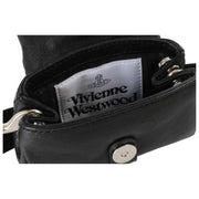 Vivienne Westwood Black Hazel Supple Leather Treasure Bag Charm/Key Ring