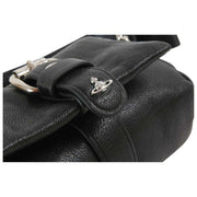 Vivienne Westwood Black Hazel Supple Leather Treasure Bag Charm/Key Ring