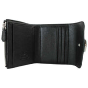 Vivienne Westwood Black Hunter Supple Leather Flap Purse