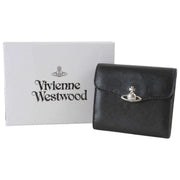 Vivienne Westwood Black Hunter Supple Leather Flap Purse
