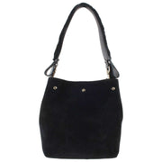 Vivienne Westwood Black Lottie Suede Small Shoulder Bag