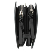 Vivienne Westwood Black Louise Shiny Patent Heart Crossbody Bag