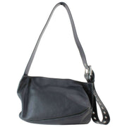 Vivienne Westwood Black Maxime Distressed Leather Small Crossbody Bag