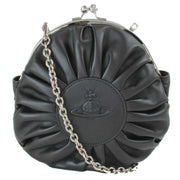 Vivienne Westwood Black Rosie Circle Frame Nappa Leather Bag